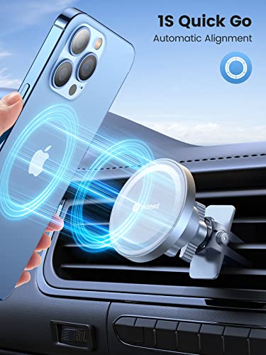 Image of VICSEED for MagSafe Car Mount [Upgraded Strongest Magnet Power] Magnetic Phone Holder for Car Vent 360 Adjustable Magnetic Car Phone Holder Mount for iPhone 16 Pro Max 15 14 13 12 Plus Mini