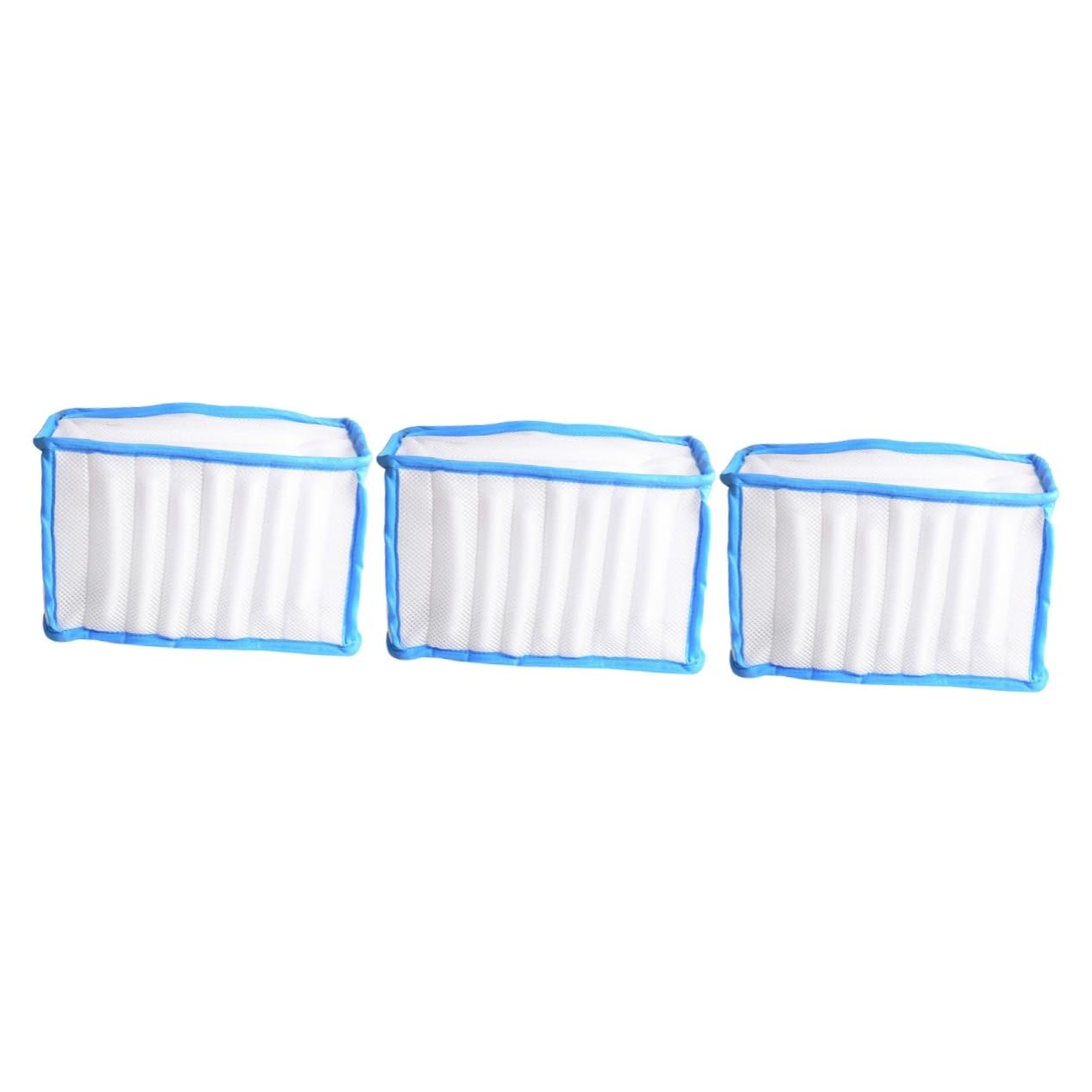 3St Schuhbeutel weicher Schraubenschlüssel Windeisen Mikro modische Hausschuhe Pelzschuhe Bank schuhwaschbeutel shoe washing bag Mesh-Waschtasche schuhe waschbeutel Polyester Weiß