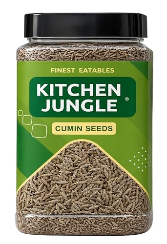 Image of Kitchen Jungle Premium Cumin Seeds 500gm (Jeera Whole) | Aromatic Whole Spice for Cooking, Roasting & Seasoning | Natural Indian Jira