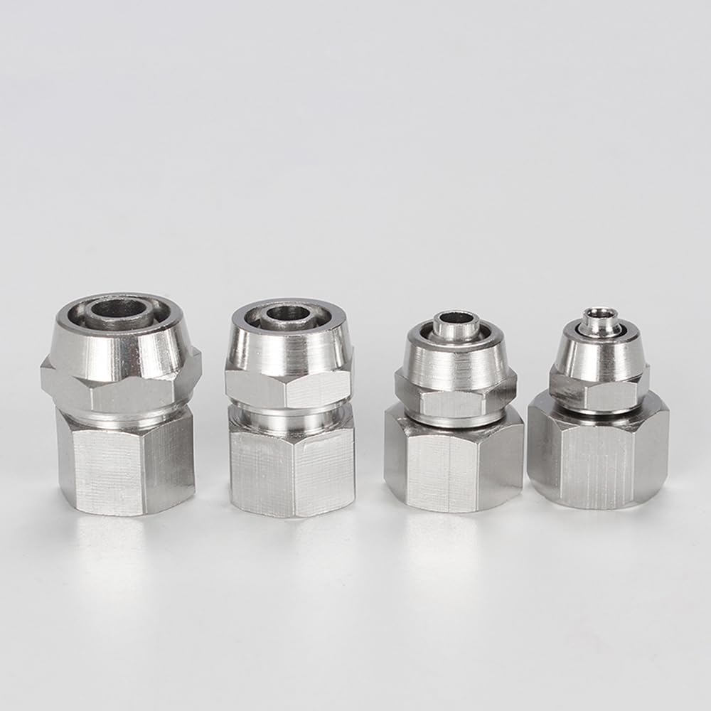 Tool Part For Twist Fit 4/6/8/10/12mm OD Hose X 1/8 1/4 3/8 1/2 BSP Female Pneumatic Quick Screw Air Fitting - (Color: 4mm / Specification: 1/4