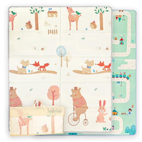 ✅ CONFORT E PROTEZIONE: La morbida imbottitura del Tappeto fornisce un'adeguata protezione contro urti e cadute. È perfetto per primi passi per bambini, gattonare, rotolarsi e giocare, offrendo un comfort ottimale grazie alla sua superficie antiscivolo che previene incidenti.