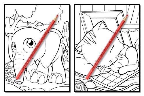 Cute Animals: An Adult Coloring Book with Fun, Easy, and Relaxing Coloring Pages for Animal Lovers (Cute Animal Coloring Books) 517j80qmooL. SL500 - Cute Animals: An Adult Coloring Book with Fun, Easy, and Relaxing Coloring Pages for Animal Lovers (Cute Animal Coloring Books)