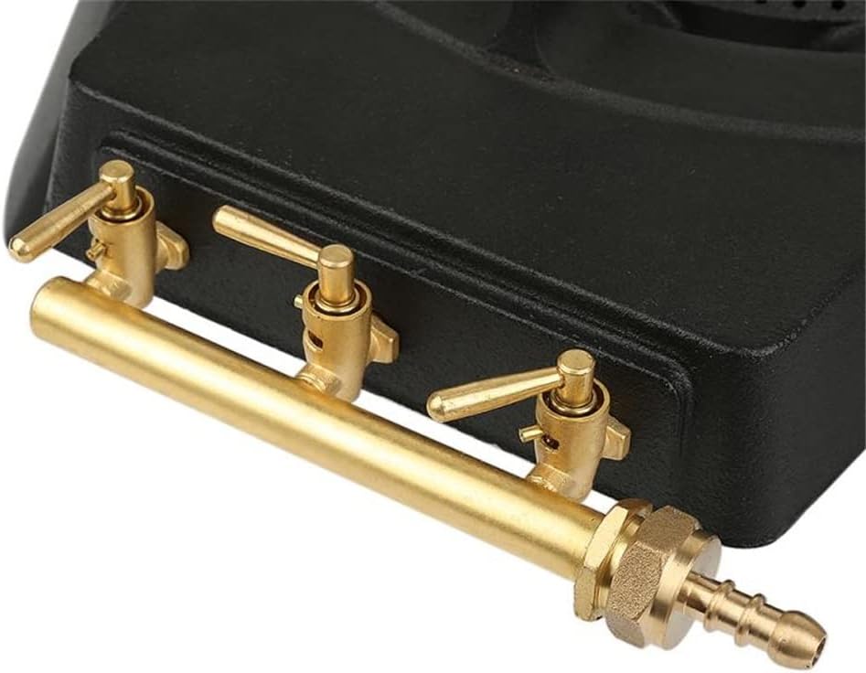 Barbecue Stove Burner BBQ Grills Cast Iron Wok Pan Gas Stove with 3 Control Valves Kitchen Accessories