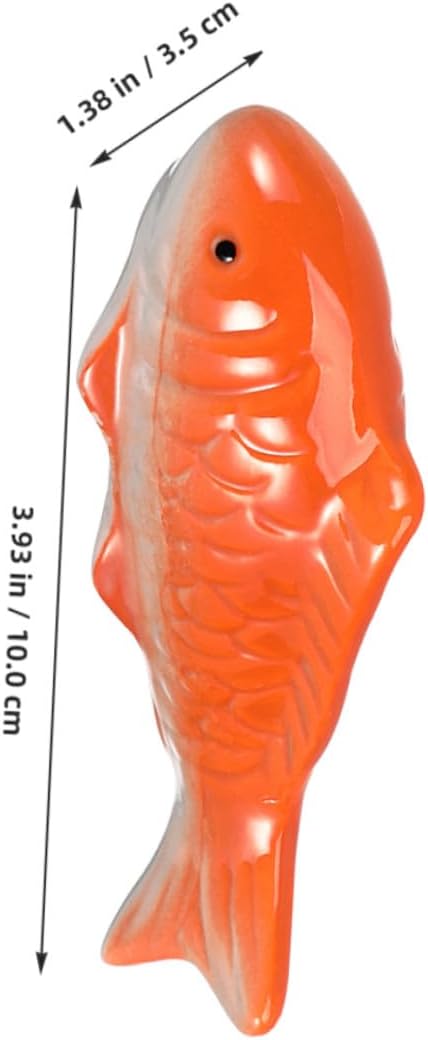 Toddmomy Floating Ceramic Koi Fish Ornaments for Aquarium and Garden Pond Decor Realistic Floating Goldfish Figurines 3.97 Inch Indoor Fish Tank Accessories