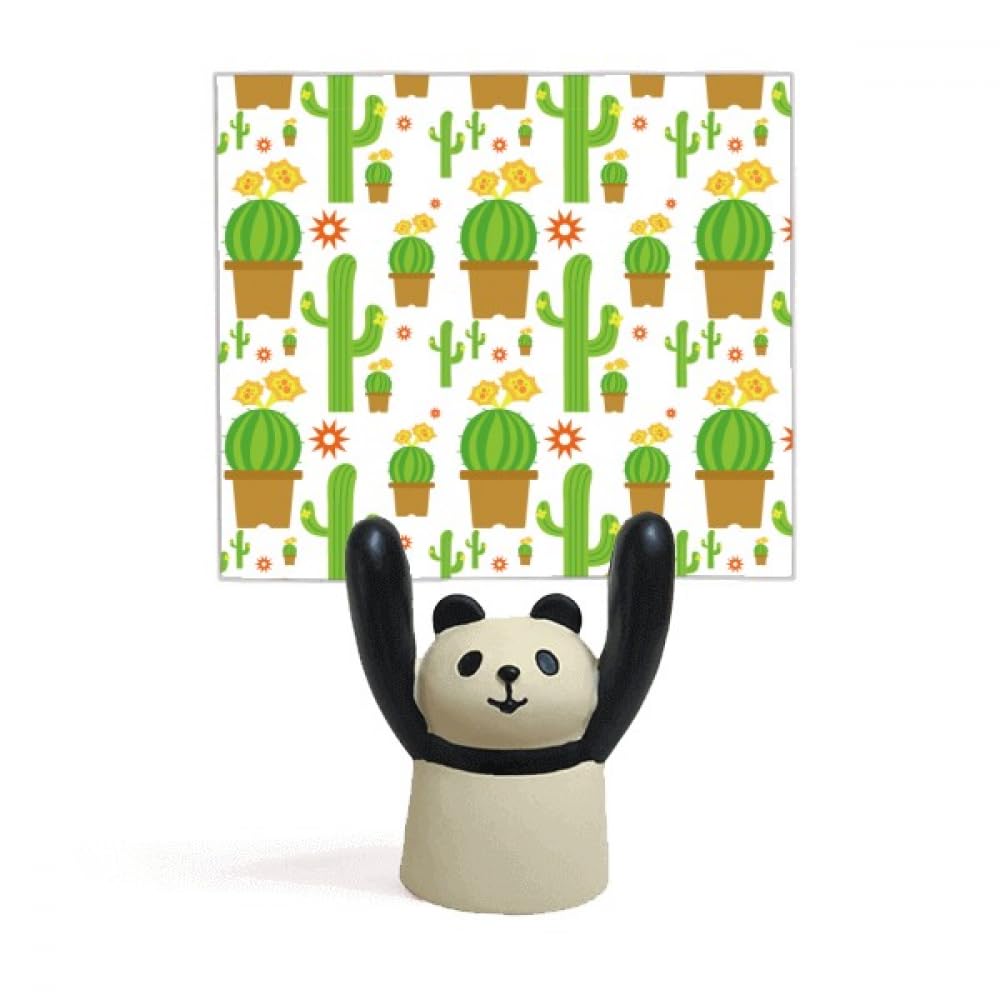 Support pour mémo en pot de cactus pince note bureau originale - 4