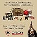 Orca Tactical Gun Range Bag for shooting – 3 Compact Pistol Revolver Range Bag for Handguns and Ammo – Self Standing Gun Bag – Handguns Bag with Durable Double Stitching Lockable YKK Zippers
