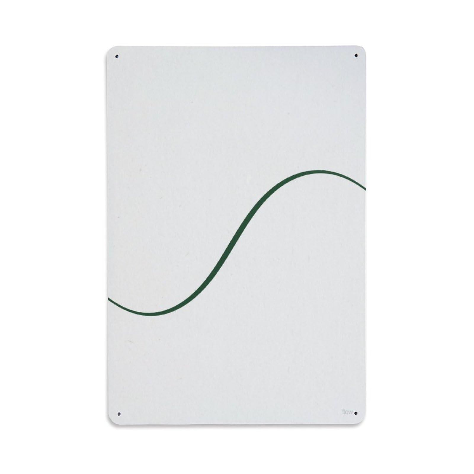 Minimal Zen Flowing Line Calm Breath Meditation Serenity Guide Metal Tin Sign Plaque Wall Decor for Cafe, Man Cave, Club Bar, Office, Home Garden Round Metal Poster 8x12Inch