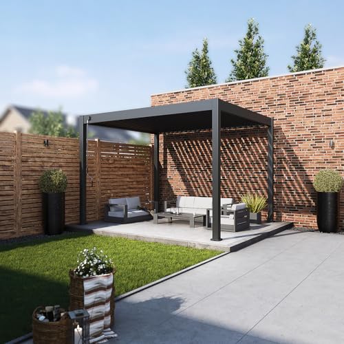 Weide Classic Pergola freistehend mit verstellbarem Lamellendach...