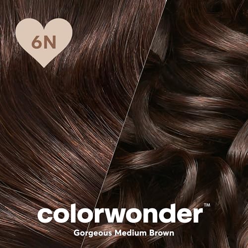 Image of Madison Reed ColorWonder Demi-Permanent Hair Color Kit - 6N Medium Brown (Brunette Bombshell) | Blends Up to 25% Gray, Lasts 25 Washes, Ammonia-Free