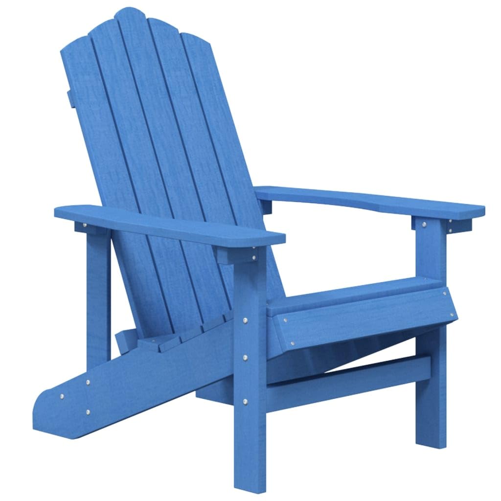 Chaise Adirondack bleu marine en PEHD fauteuil de jardin ergonomique
