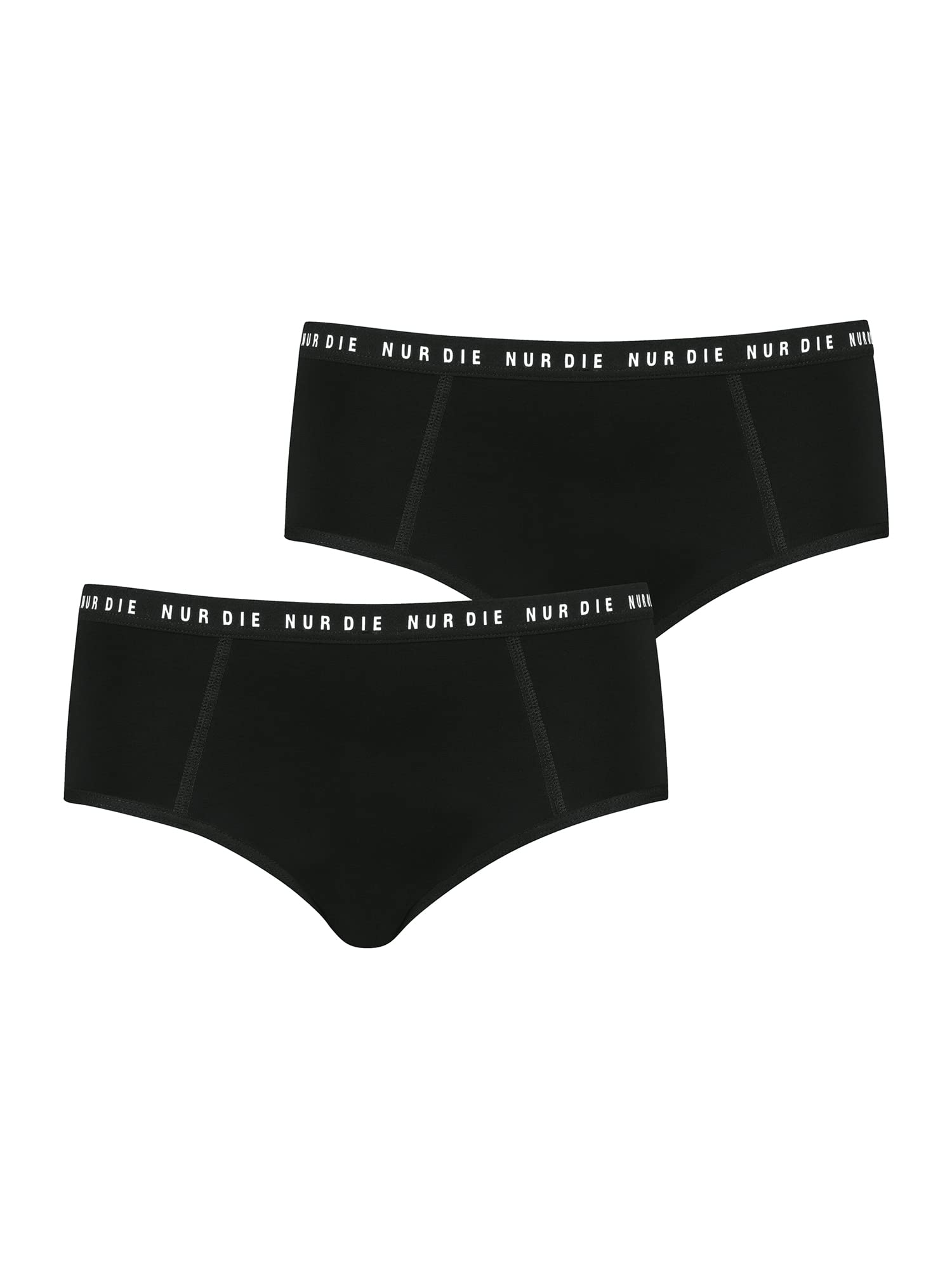 Solo la biancheria intima per periodo, confezione doppia da 2 pezzi, tutto regolato, mutande, forte sanguinamento, cotone biologico, lavabile e assorbente, biancheria intima mestruale, colore nero,