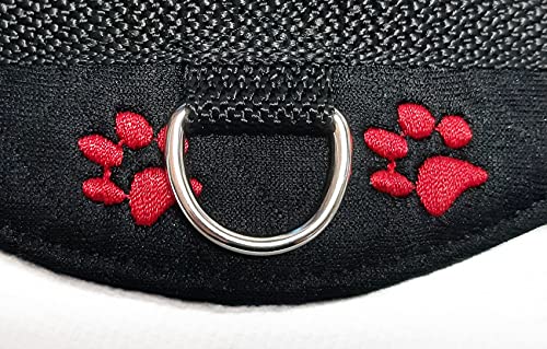 Hundegeschirr S M L XL XXL Brustgeschirr mit Wunsch Namen bestickt Schwarz