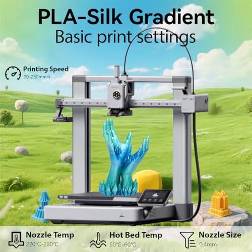 Image of Silk Gradient Rainbow Blue Green PLA 1.75mm 1kg Shiny 3D Printer Filament | Silk finish Rainbow Shiny Smooth transition Neatly wound Low warping Color Change 1kg spool 2.2lbs for Bambu Ender FDM AMS