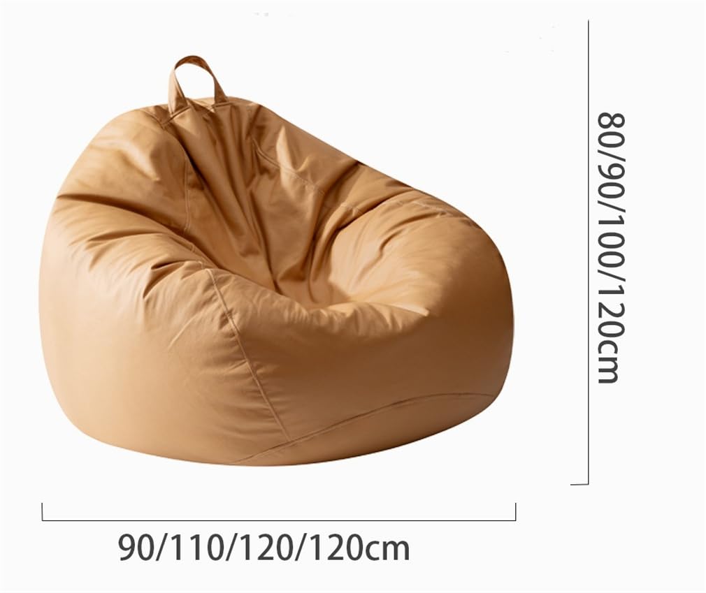 NONCHI Coperta Per Sedia Bean Bag Per Adulti/Adolescenti (Senza Riempimento), Copertura Per Divano Pigro Beanbag Per Organizzare Giocattoli Di Peluche O Tessuto,Grigio,XL