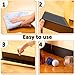Treela 12 Pcs Under Couch Blocker Black Couch Blocker for Pets Bumper for Under Furniture Baffle Board with Adjustable Guard to Stop Going Below Sofa Easy Install (3.2 Inch)