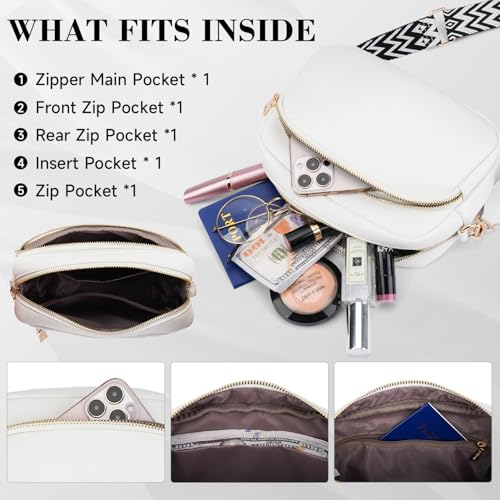 APHISON Crossbody Bags for Women Trendy, Leather Crossbody purse with Adjustable Strap3