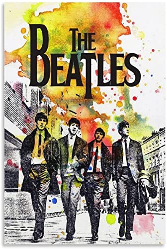 JDDPMD Tableau sur Toile Abstrait The Beatles Rock Band Affiche Décorative Salon Chambre Peinture 30x50cm sans Cadre - Les Beatles, Paul McCartney, John Lennon, RIngo Starr, George Harrison JDDPMD Tableau sur Toile Abstrait The Beatles Rock Band Affiche Décorative Salon Chambre Peinture 30x50cm sans Cadre
