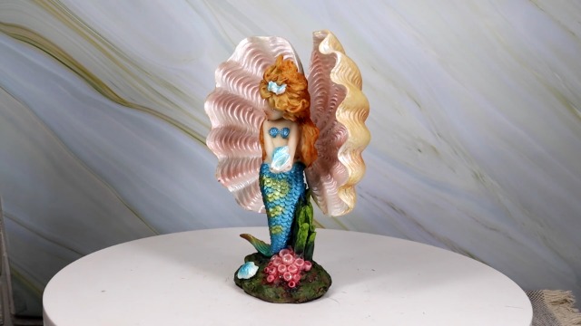 Amazon.com: Ebros Aquamarine Mermaid Mergirl Holding Blue Sconce