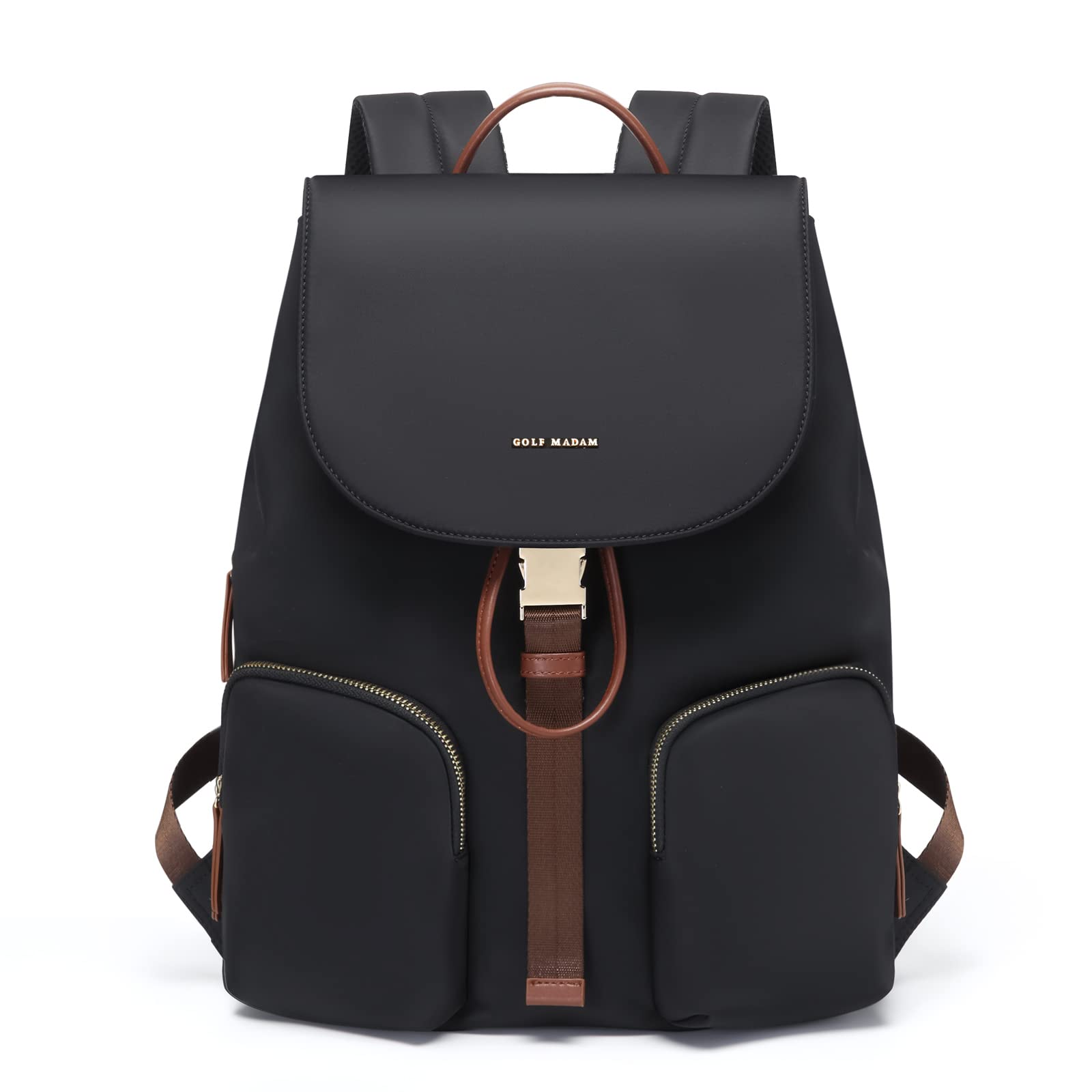 GOLF SUPAGS Laptop Backpack for Women College Computer Bag Work Travel  Backpack Purse Fits 15 Inch Notebook (Black)