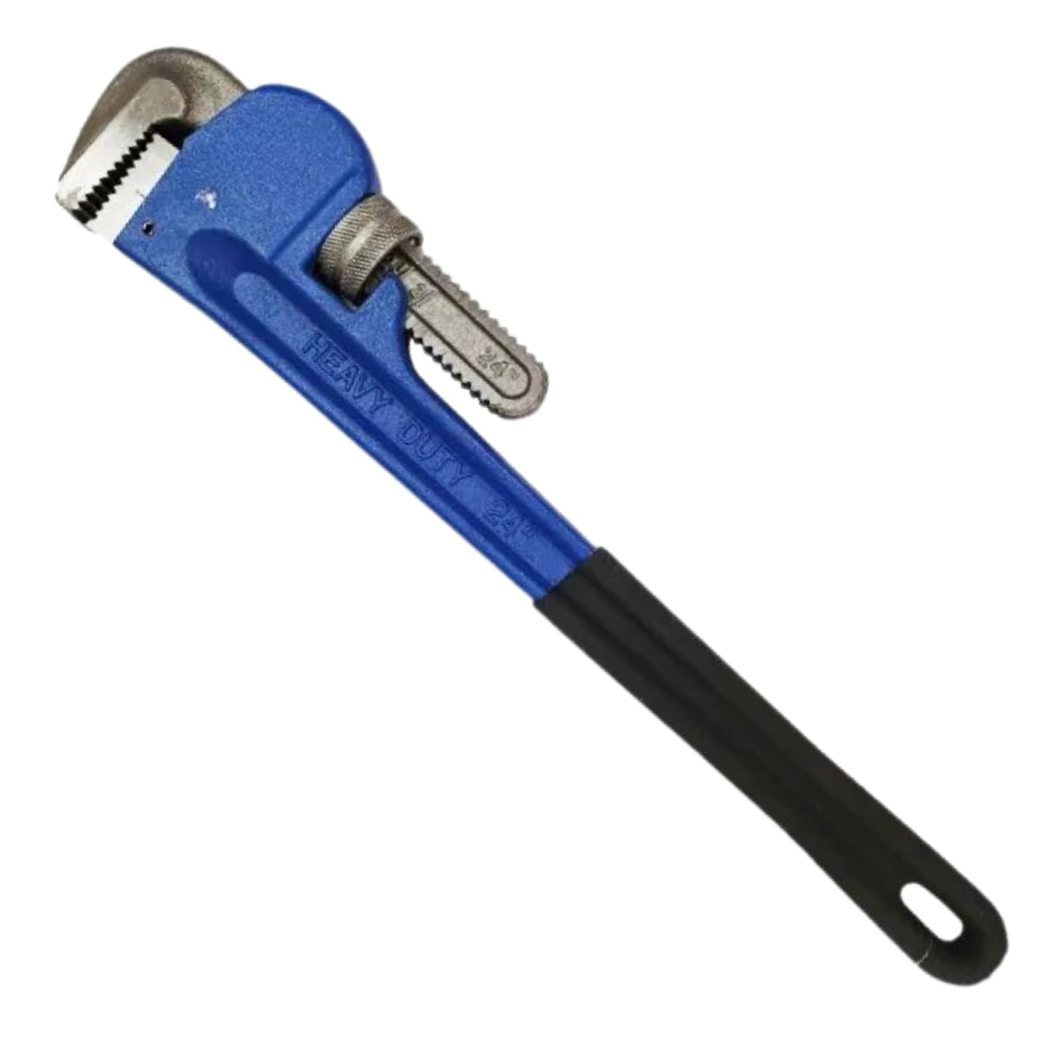 Dunnet Tools Blue Stilsons Pipe Wrench 24 Inch Heavy Duty Plumbing Tools And Equipment Carbon Steel Adjustable Plumbers Wrench Large Tooth Jaws Plumbers Tools Pipe Wrenches