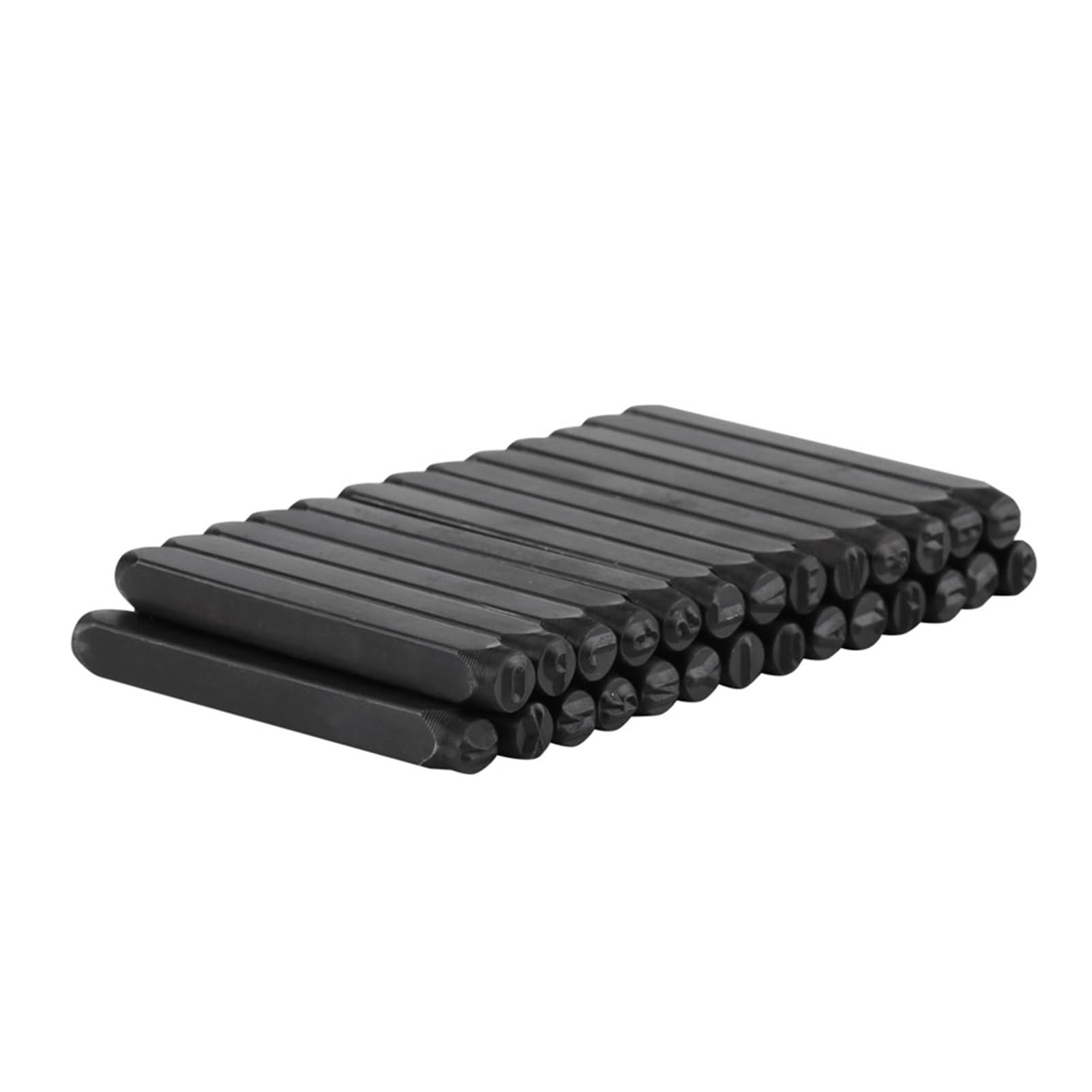 Generic Kit de Herramientas para Manualidades con Sellos de Metal de Acero Al Carbono de 3 Mm, Juego de Punzones de Números y Letras Duraderos para Trabajos de Joyería, Arte en Cuero, con Caja de