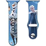 アナと雪の女王 アップルウォッチ バンド Apple Watch バンド 38mm 40mm 41mm 42mm 44mm 45mm 49mm アップルウォッチベルト装着簡単 長さ調節 ステンレス鋼バックル付き 通気性 耐久性,1,38/40/41 [並行輸入品]