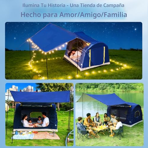 Tienda de campaña inflable 40% de descuento, 2-4 personas, 60 segundos