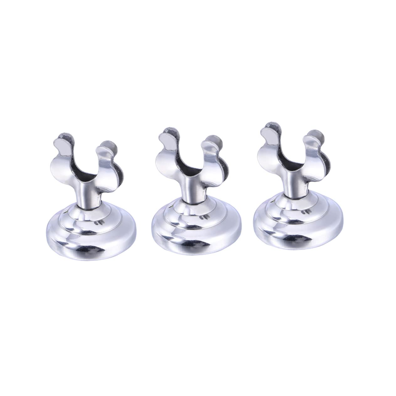 NUOBESTY 3 Juegos De Soportes De Menú De Acero Inoxidable Portátiles Para Números De Mesa Tarjetas De Lugar Para Restaurantes Bodas Y Oficinas. 3 Unidades.