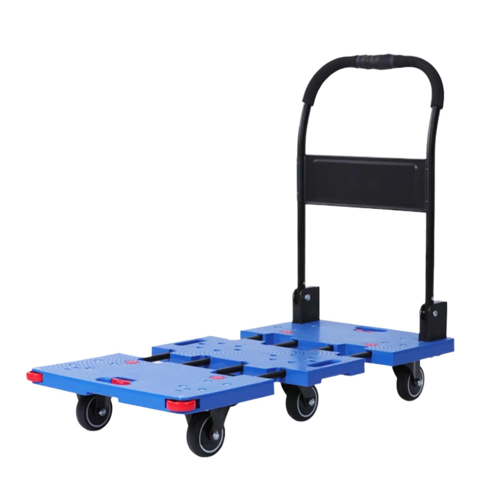 LKLNKVL Handcart, With 6 Wheels, Retractable Chassis, Load Capacity 400kg/880lbs, Suitable for Home and Commercial Use(Blue)