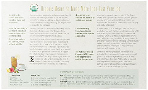 Davidson's Tea Tulsi Hibiscus Flower, 100-Count Tea Bags #TOP1