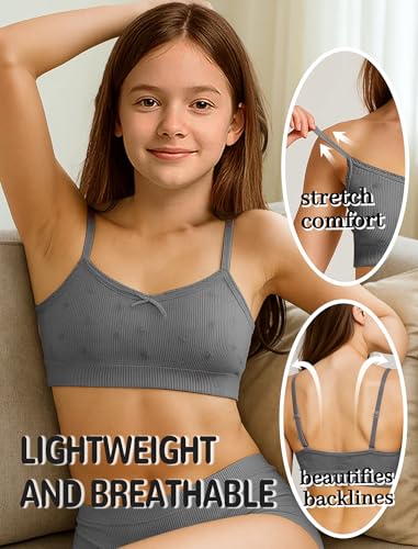 Livona Ultra-Comfy Seamless Bralette for Girls–Buttery Soft Ribbed & Jacquard,No Padding – Effortless Comfort & Style2