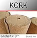 Produktbild Korkplatte Meterware Größe 1 x 10 Meter Korkrolle Rolle 2mm 3mm 4mm 6mm 8mm 10mm (4mm)