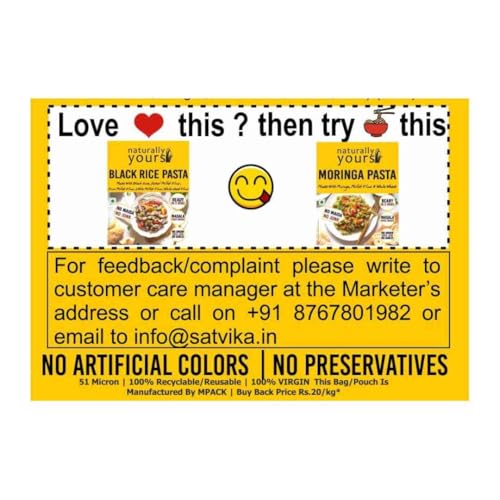 Image of Naturally Yours Black Rice Macaroni Pasta | Millet & Whole Wheat | High Protein, No Maida, Not Fried | No Onion No Garlic, Jain Friendly | Ready in 5 Minutes | 175g Pack (Pack of 3)