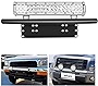 Nilight - 90021B Led Light Bar Mounting Bracket Front License Plate Frame Bracket License Plate Mounting Bracket Holder for Off-Road Lights LED Work Lamps Lighting Bars, 2 Years Warranty