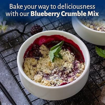 Calhoun Bend Mill Blueberry Crumble Mix | Delicious Easy to Make Crumble Dessert | Perfect for Blueberries or Your Favorite Fruits | Classic Dessert | Ideal for Baking Enthusiasts - 8 Oz (Pack of 1)