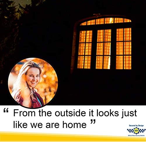 Switched On Products Mydome Fake TV / TV Simulator - Home Security - Anti-Burglar and Theft Deterrent with LED Light Timer & Sensor