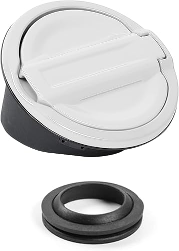 Vista 30 de JeCar Tapa del tanque de gasolina cubierta de aluminio para puerta de llenado de combustible compatible con Jeep Wrangler 2018-2024 JL & Unlimited