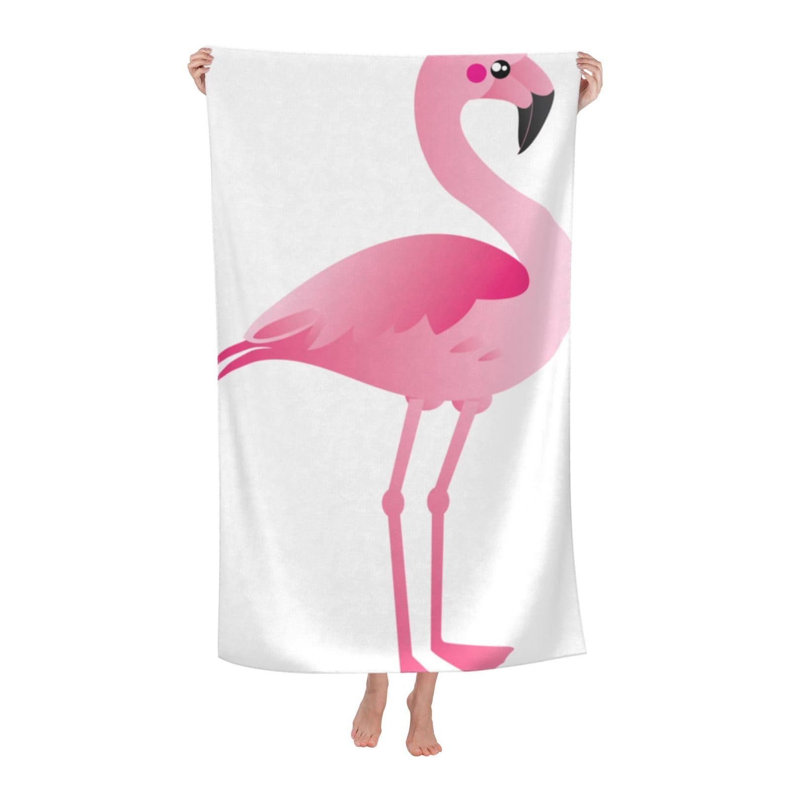 LSRCPD Beach Towel Flamingo Art Microfiber Beach Towels Blanket Oversized Tropical Big Extra Large XL Pool Towels Quick Dry Sandproof for Women Girls Kids