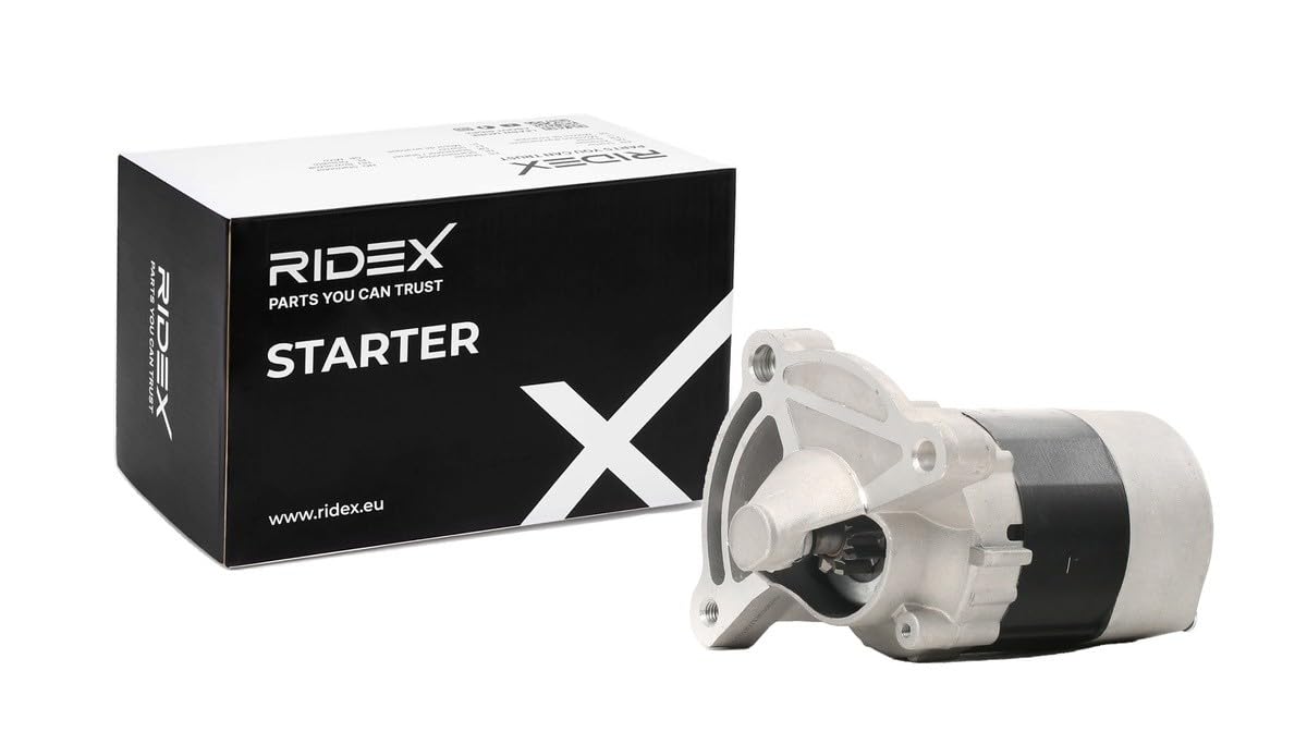 RIDEX 2S0080 Motor de Arranque 0.7kW Compatible con PEUGEOT 206 Fastback 2A/C 307 3A/C 307 SW 3H, HYUNDAI GETZ TB, CITROËN C3 I Hatchback FC, FN