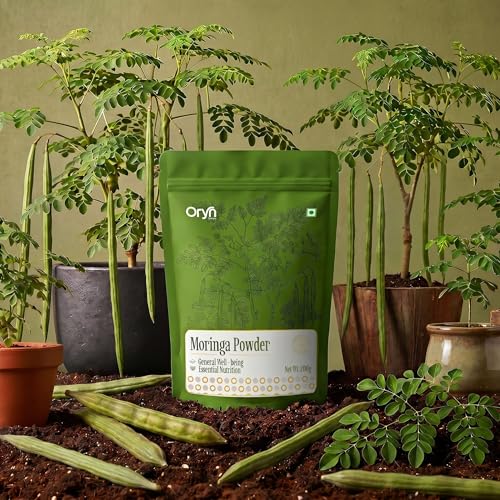 Image of 100% Natural Oryn Foods Moringa Powder 200g for Daily Nutrition, Immunity Support, and Skin Health, with Antioxidants, Vitamins, and Minerals | No Additives | Vegan | Pure Moringa