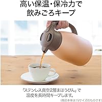 Vista 6 de Zojirushi SH-HC10NU - Jarra al vacío de acero inoxidable, 1 litro, cobre mate