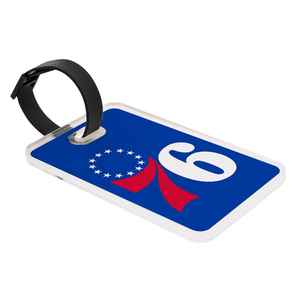 Desert Cactus Philadelphia 76ers Luggage Tag – Official Philly Team NBA National Basketball Travel ID Label for Suitcases, Bags, and Carry-Ons (Acrylic Luggage Tag A)