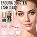 LASHVIEW Lash Cluster Glue Strong Hold, 3-4 Weeks Long-Lasting, Waterproof & Low Irritation, 2-3 Sec Drying Time, for Beginners & Professional Use(5ml)