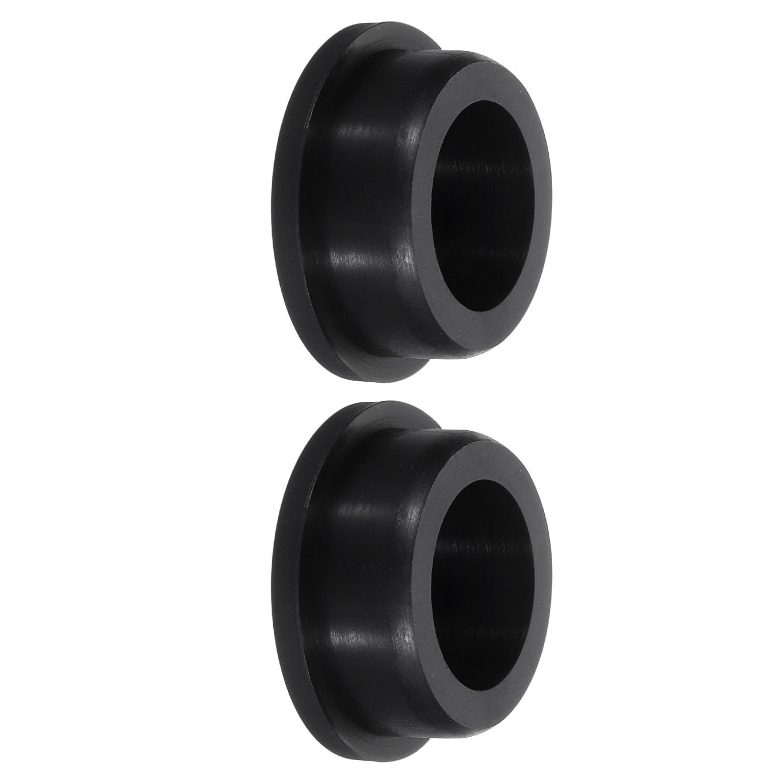 TA-VIGOR Silicone Hole Plug, Waterproof Rubber Stoppers Button Plugs, Round Bungs Hole Sealing Cover Tube Pipe End Caps for 35mm / 1.38" Holes Bottle Pipes, Black 2 pcs