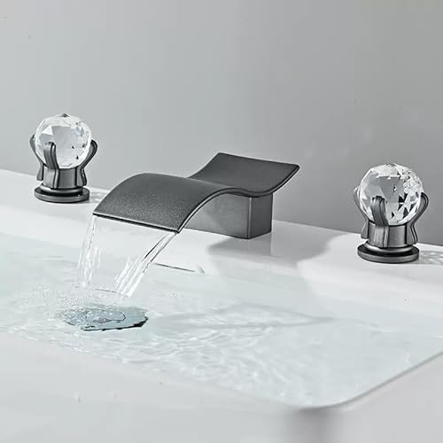 ゴールドとホワイトスワン真鍮ブラックバスルーム洗面器混合栓ホットコールドシンク蛇口