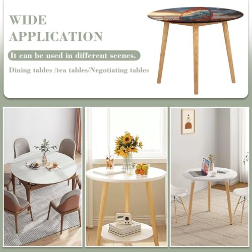 Nappe ronde décorative planche de surf élastique et thermo-isolante - 4