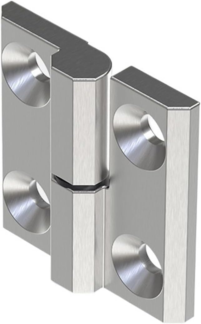 Cabinet Distribution Box Chassis Switch Equipment Screw Fixing Hinge 2101-400-20 1Pcs(Chrome)