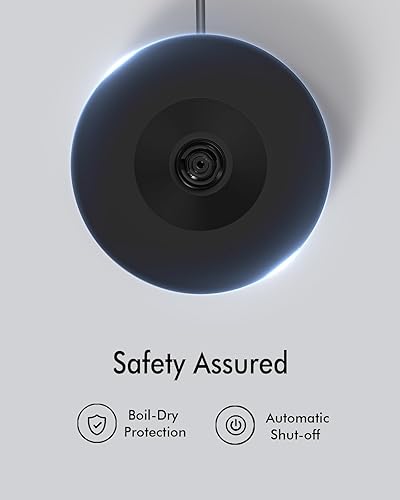 Miniatura 4 de Hervidor eléctrico de acero inoxidable - 1.7L 1500W, apagado automático, hervir rápido