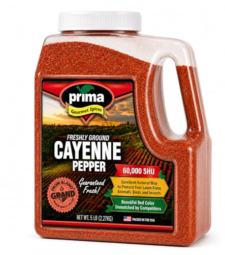 Prima Spice Cayenne Pepper Powder 5 LBS Bulk Kitchen Jug