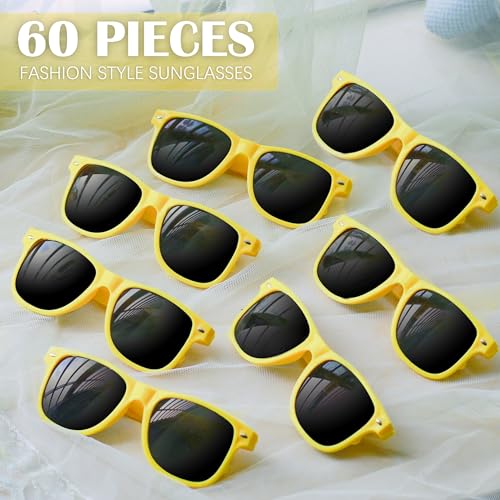 60 Pack Sunglasses Party Favors Bulk for Birthday Summer Beach Wedding Party Goody Bag Fillers Supplies Kids Adults3